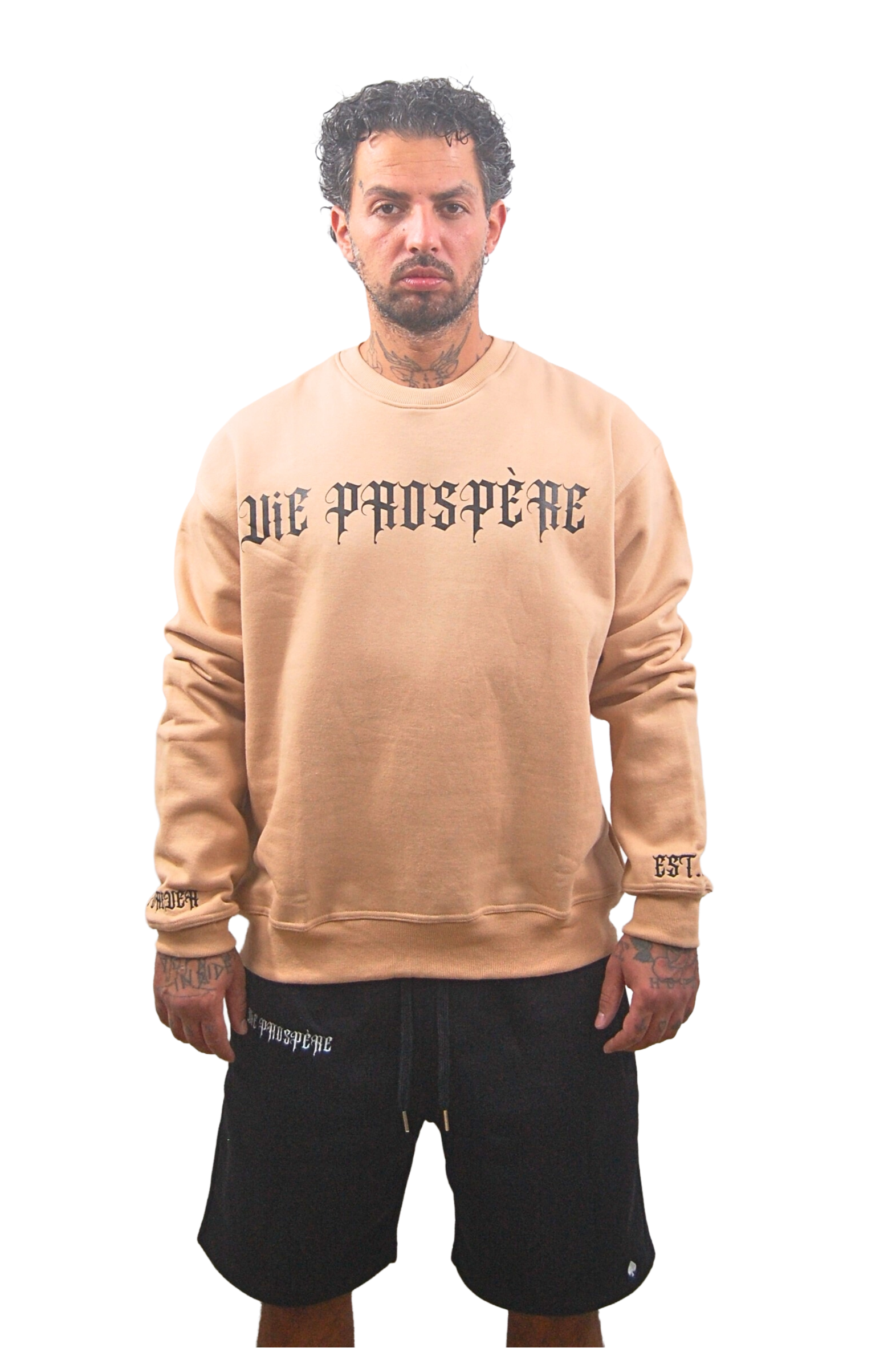 OVERSIZED SWEATSHIRT "FOREVER" BEIGE - SECOND DROP