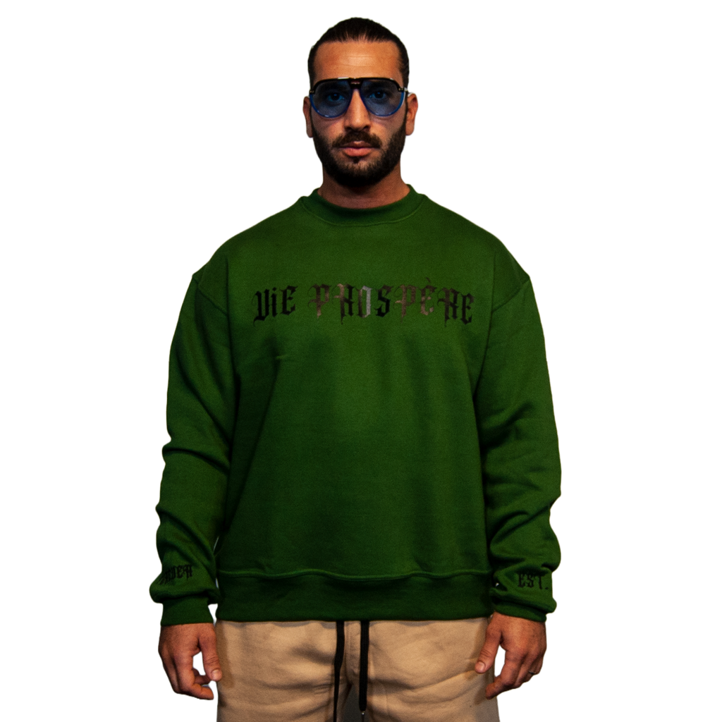 Oversized Sweatshirt Forever Navy Green – “Opening Act”