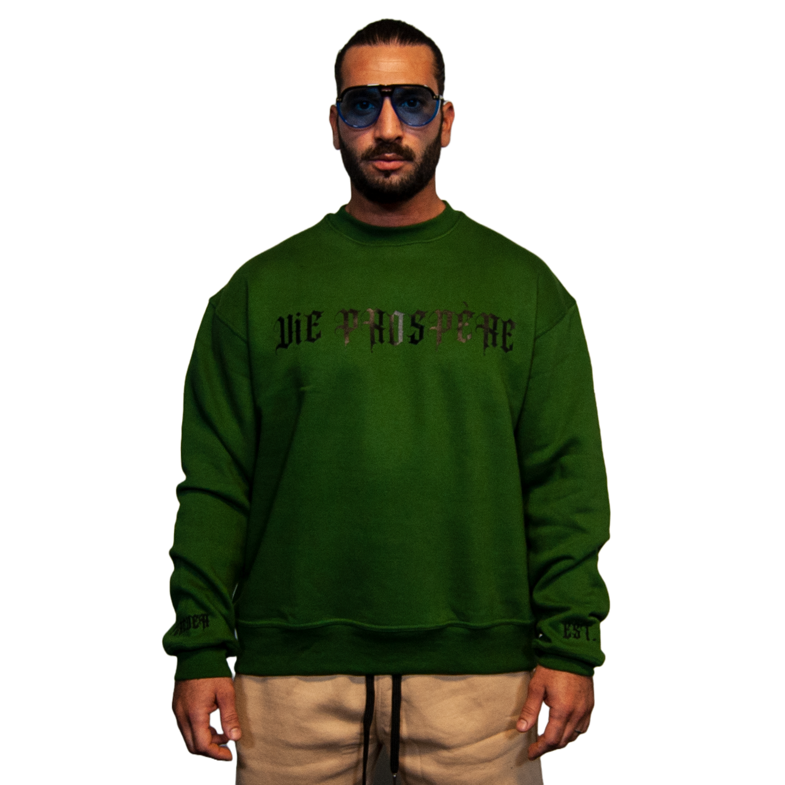 Oversized Sweatshirt Forever Navy Green – “Opening Act”