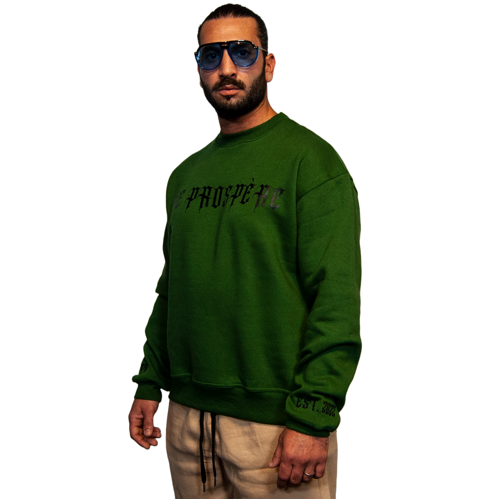 Oversized Sweatshirt Forever Navy Green – “Opening Act”