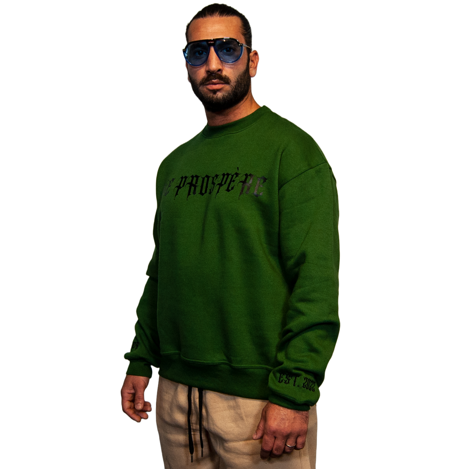 Oversized Sweatshirt Forever Navy Green – “Opening Act”