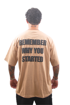 OVERSIZED TEE "REMEMBER" BEIGE - SECOND DROP