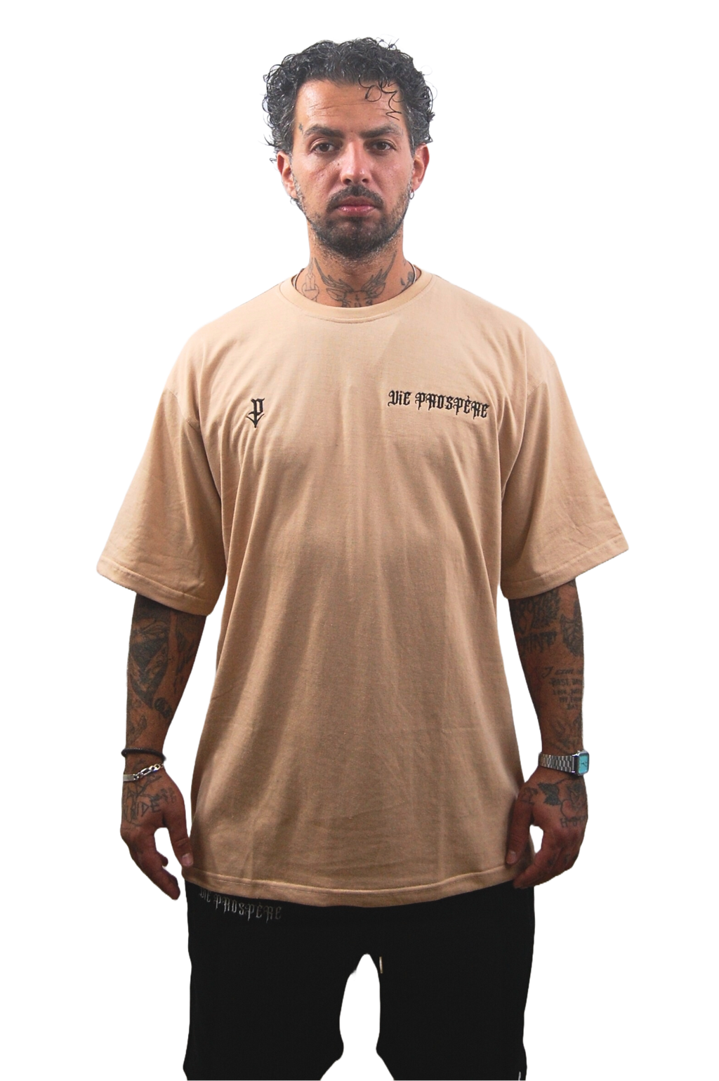 OVERSIZED TEE "REMEMBER" BEIGE - SECOND DROP