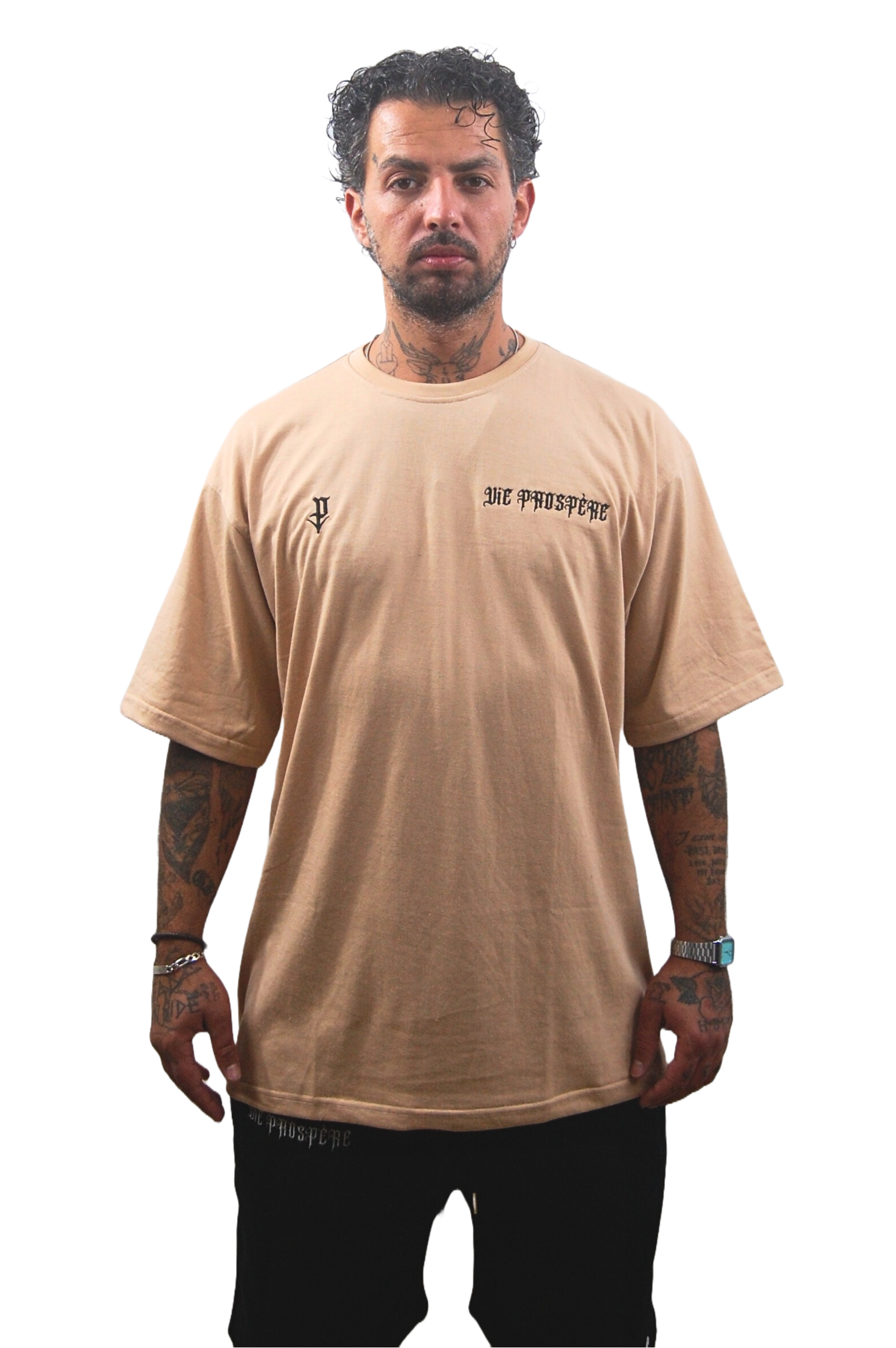 OVERSIZED TEE "REMEMBER" BEIGE - SECOND DROP