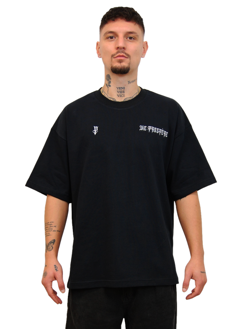 "DREAMS" OVERSIZED T-SHIRT - "SUCCES & PROSPÉRE" IN SCHWARZ