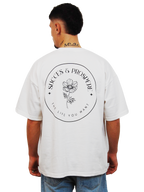 "DREAMS" OVERSIZED T-SHIRT - "SUCCES & PROSPÉRE" IN WEIß