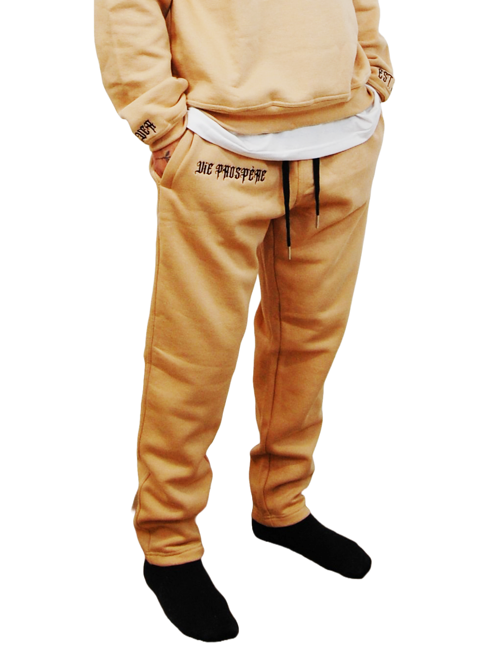 TRACK PANT "FOREVER" BEIGE - SECOND DROP