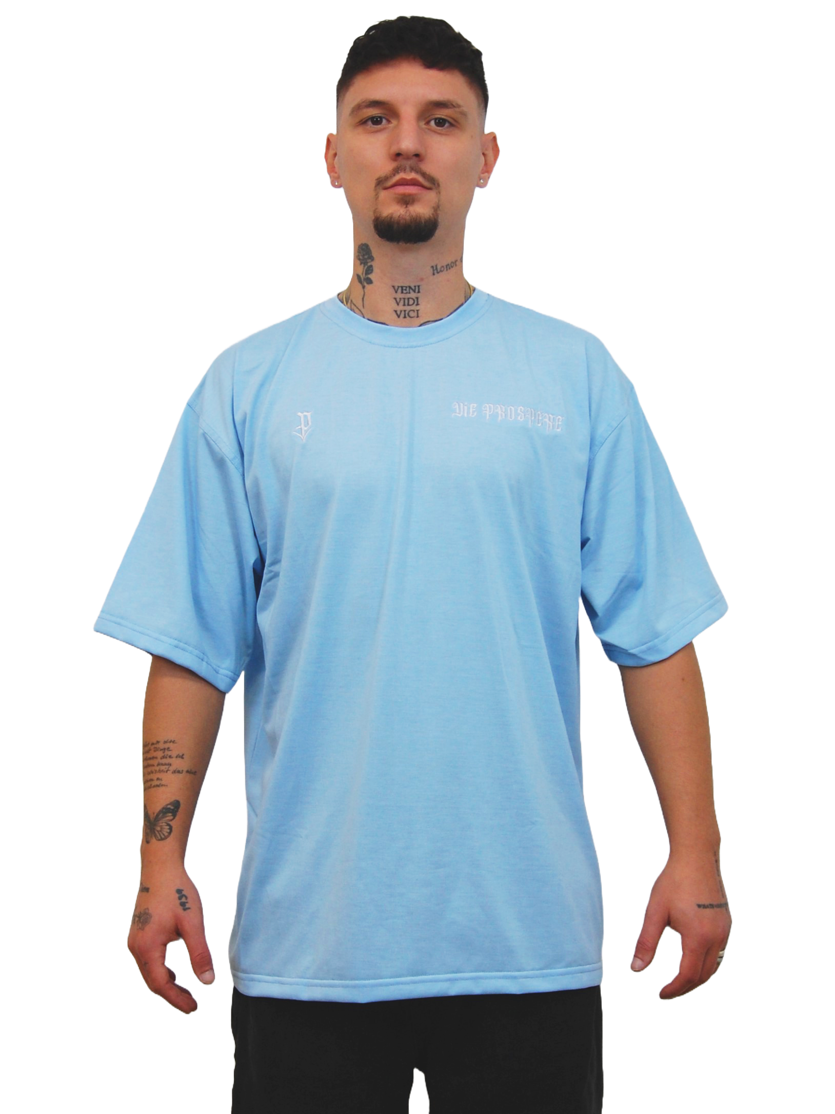 OVERSIZED TEE "REMEMBER" BABYBLUE - SECOND DROP