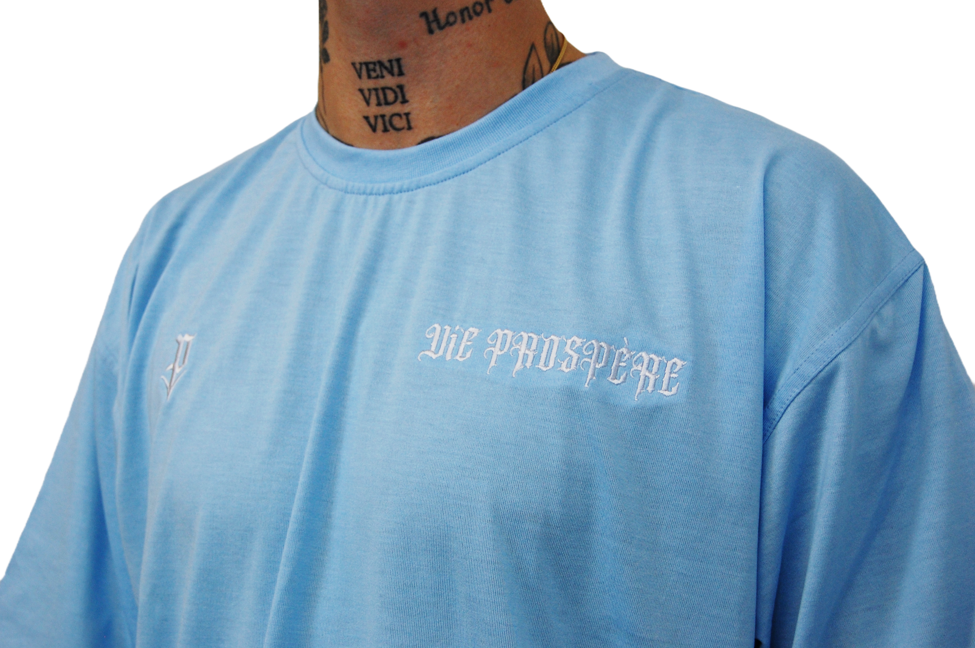 OVERSIZED TEE "REMEMBER" BABYBLUE - SECOND DROP