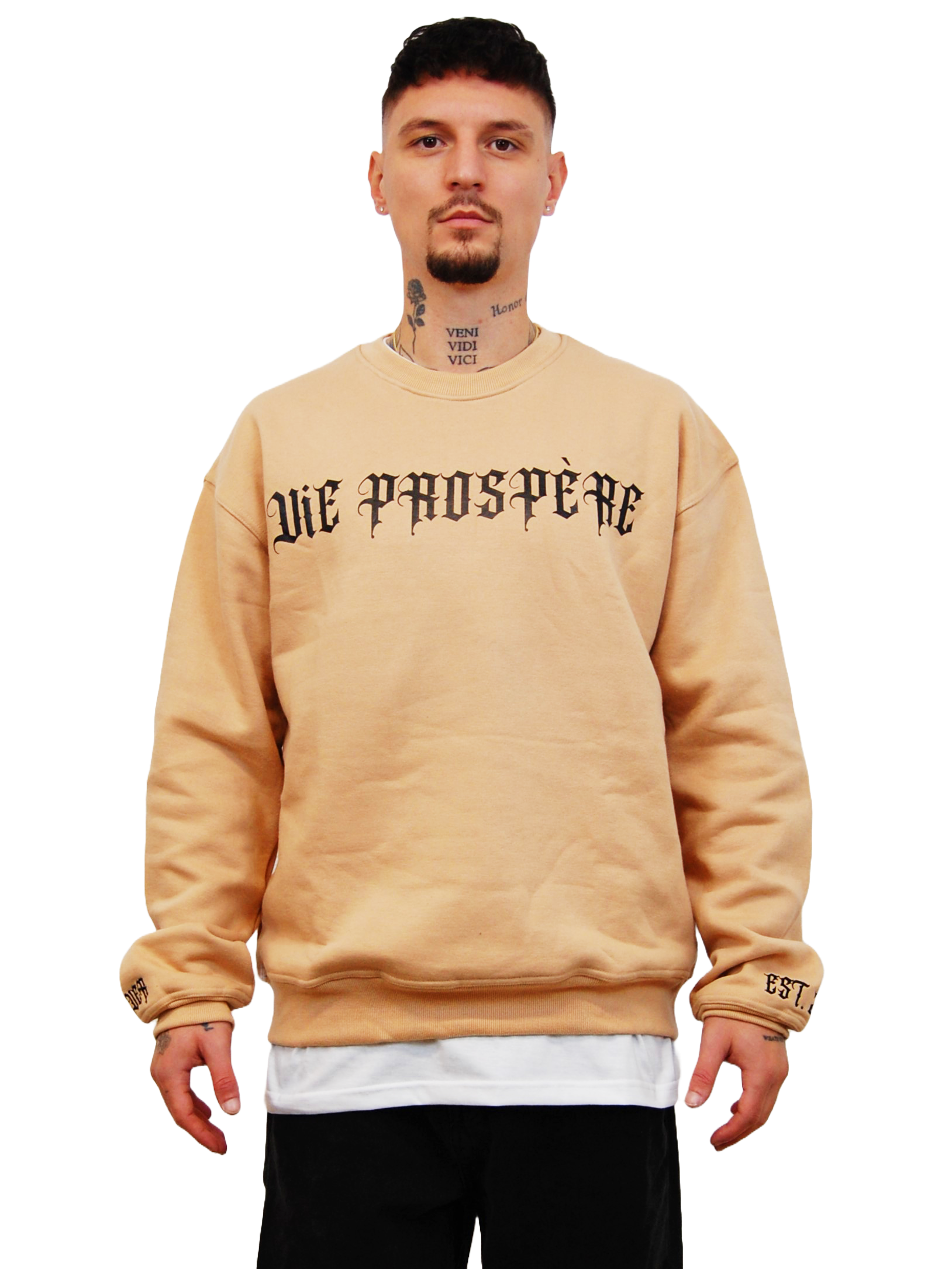 OVERSIZED SWEATSHIRT "FOREVER" BEIGE - SECOND DROP