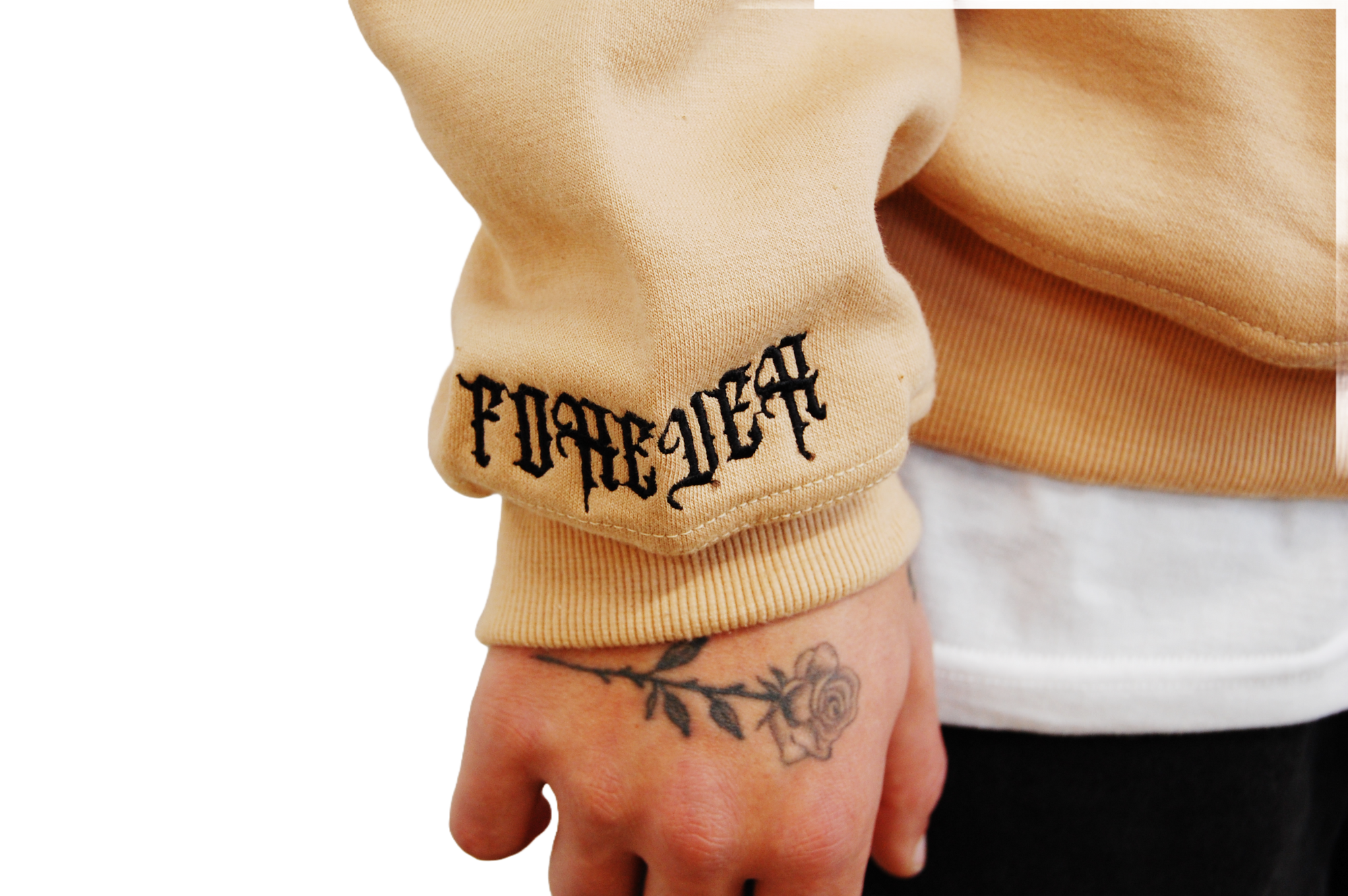 OVERSIZED SWEATSHIRT "FOREVER" BEIGE - SECOND DROP
